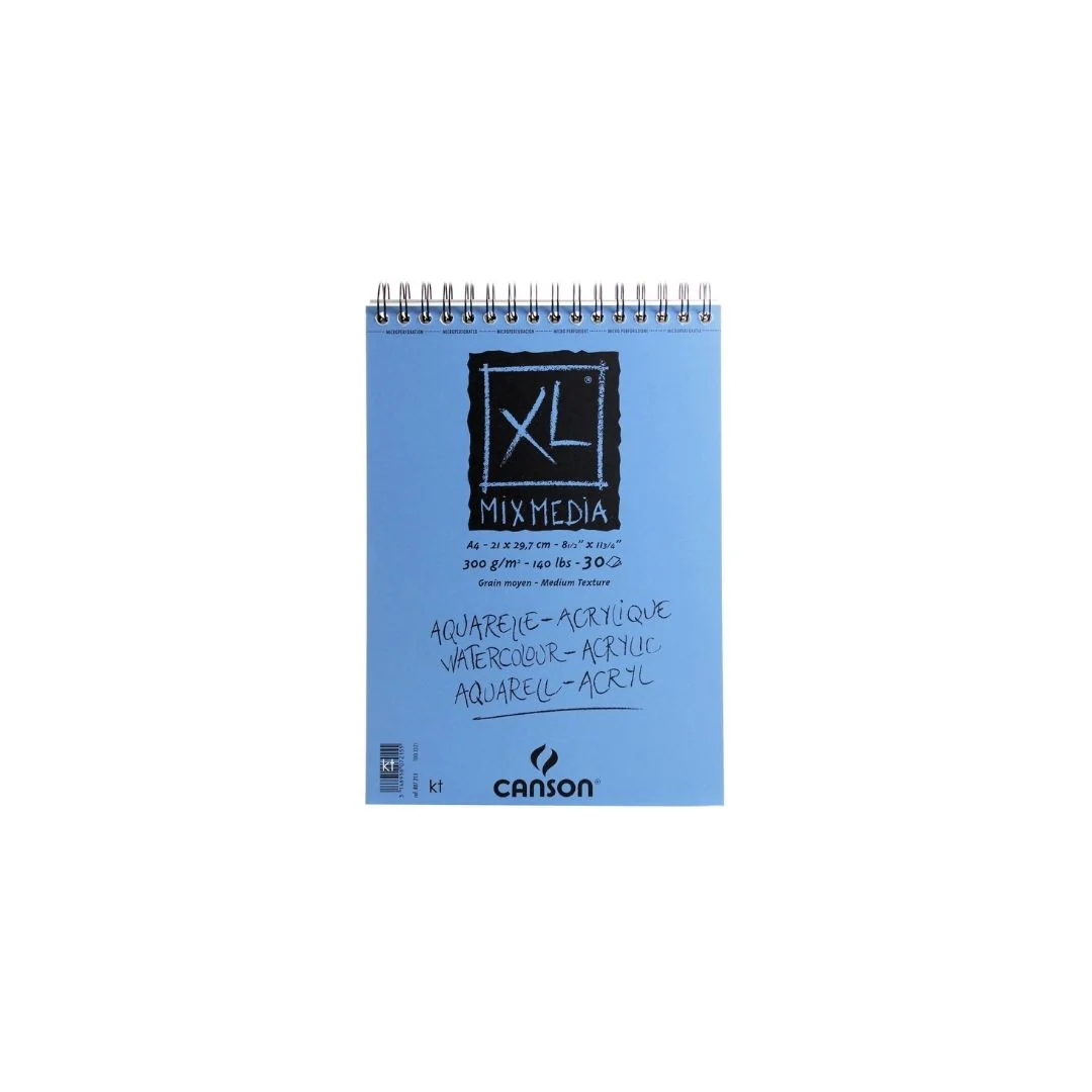 LIBRETAS PAPEL ACUARELA Y ACRILICA XL A4