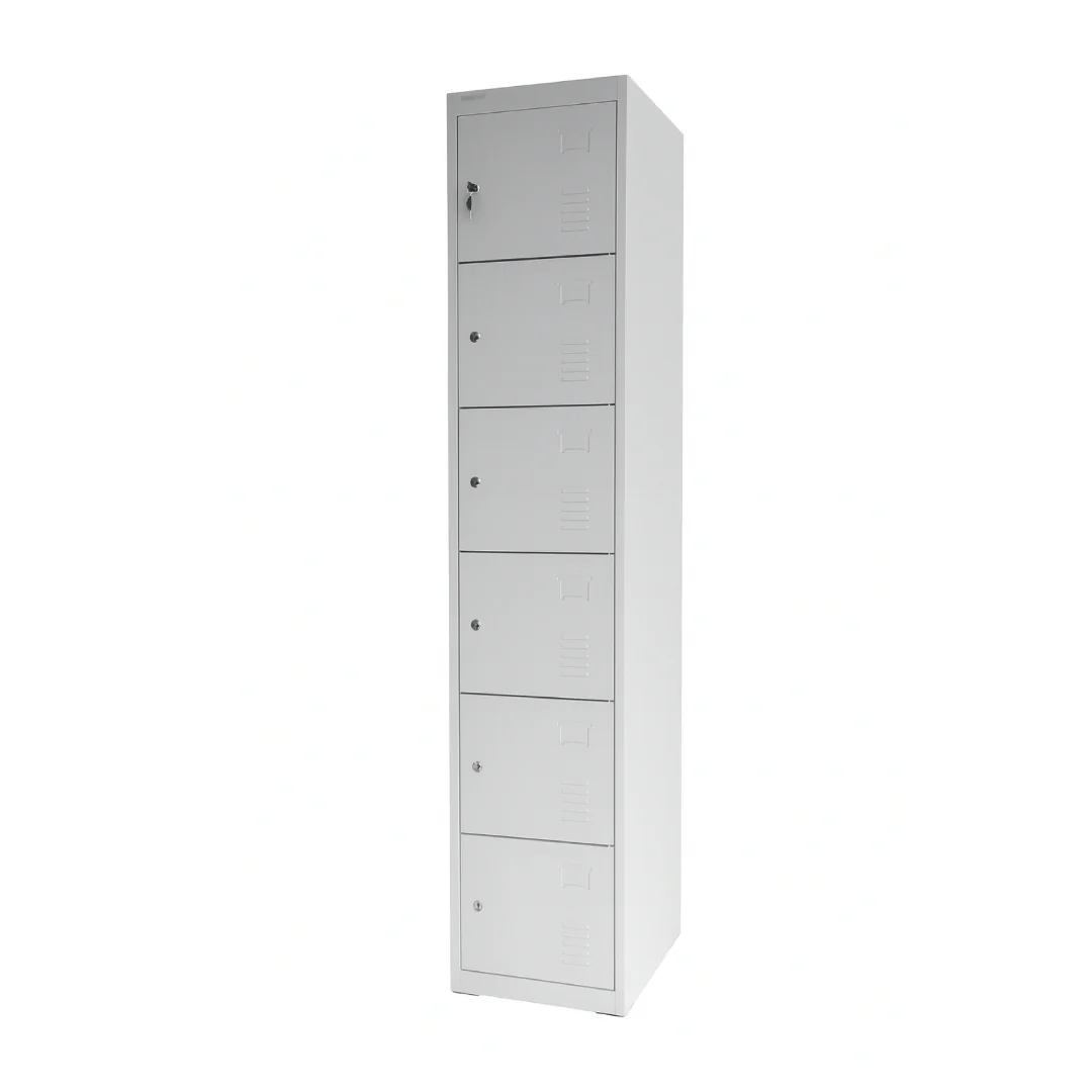 LOCKER FAMILIA SATURNO C/LLAVE C/6 P. (15x73x15) GRIS