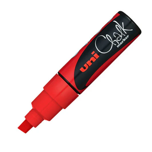 MARCADOR P/PIZARRA BLANCA CHALK (8mm) ROJO
