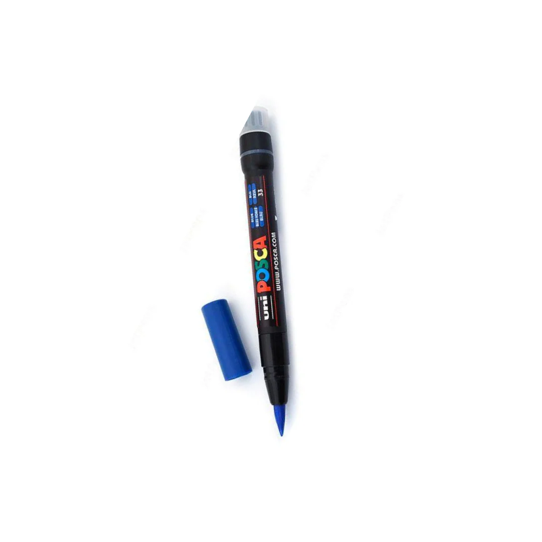 MARCADORES POSCA PTA. T/PINCEL AZUL