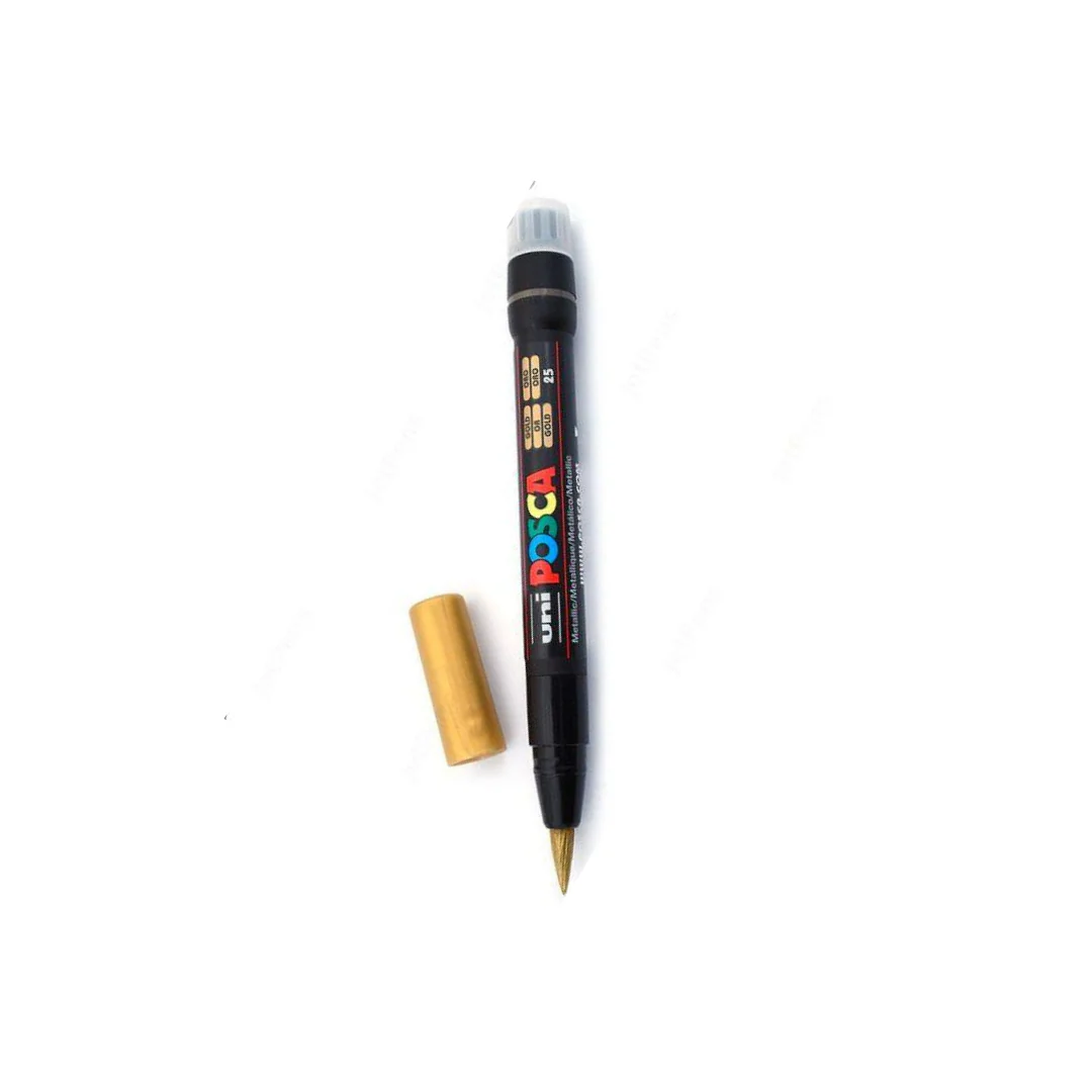 MARCADOR POSCA PTA. T/PINCEL ORO