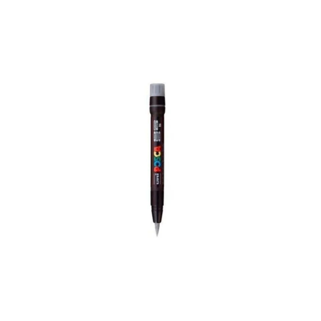 MARCADOR POSCA PTA. T/PINCEL PLATA