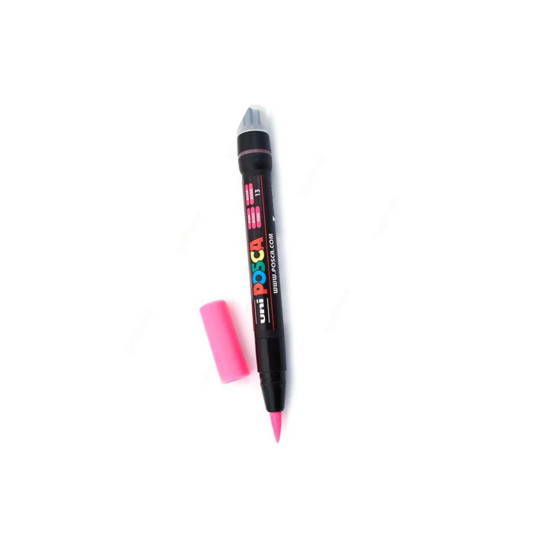MARCADOR POSCA PTA. T/PINCEL ROSADO