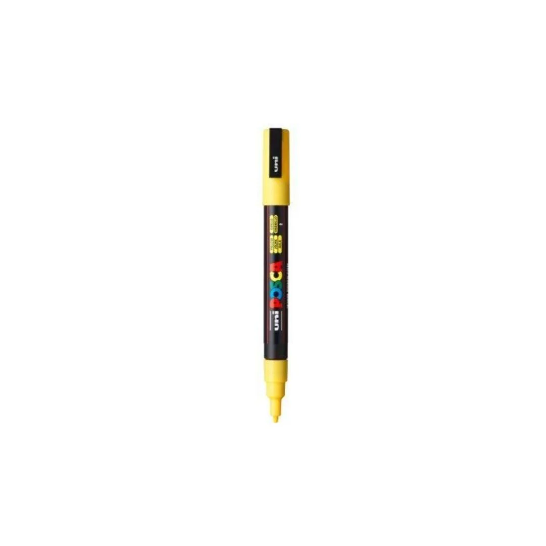 MARCADORES POSCA PTA. FINA AMARILLO FLUO