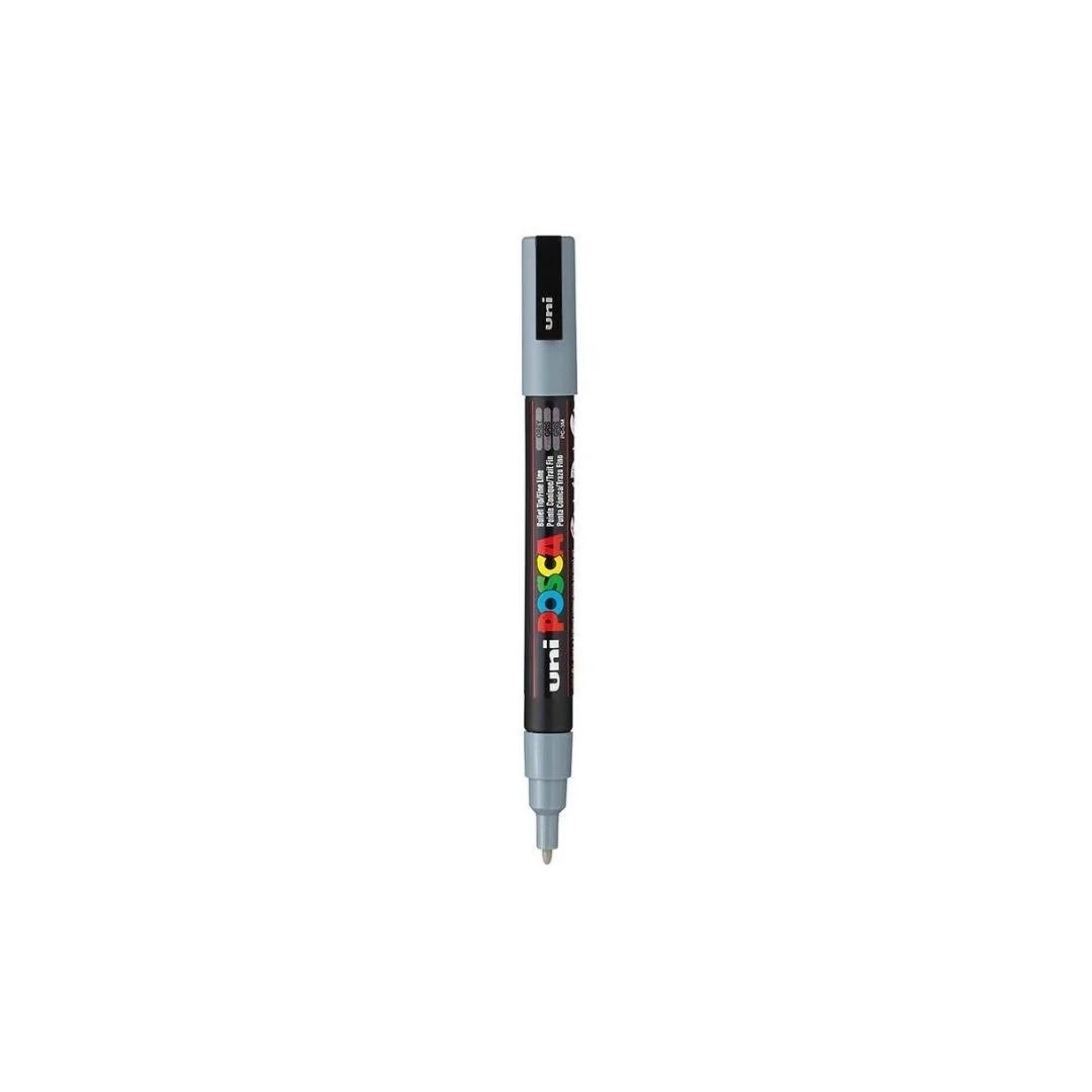 MARCADORES POSCA PTA. FINA GRIS