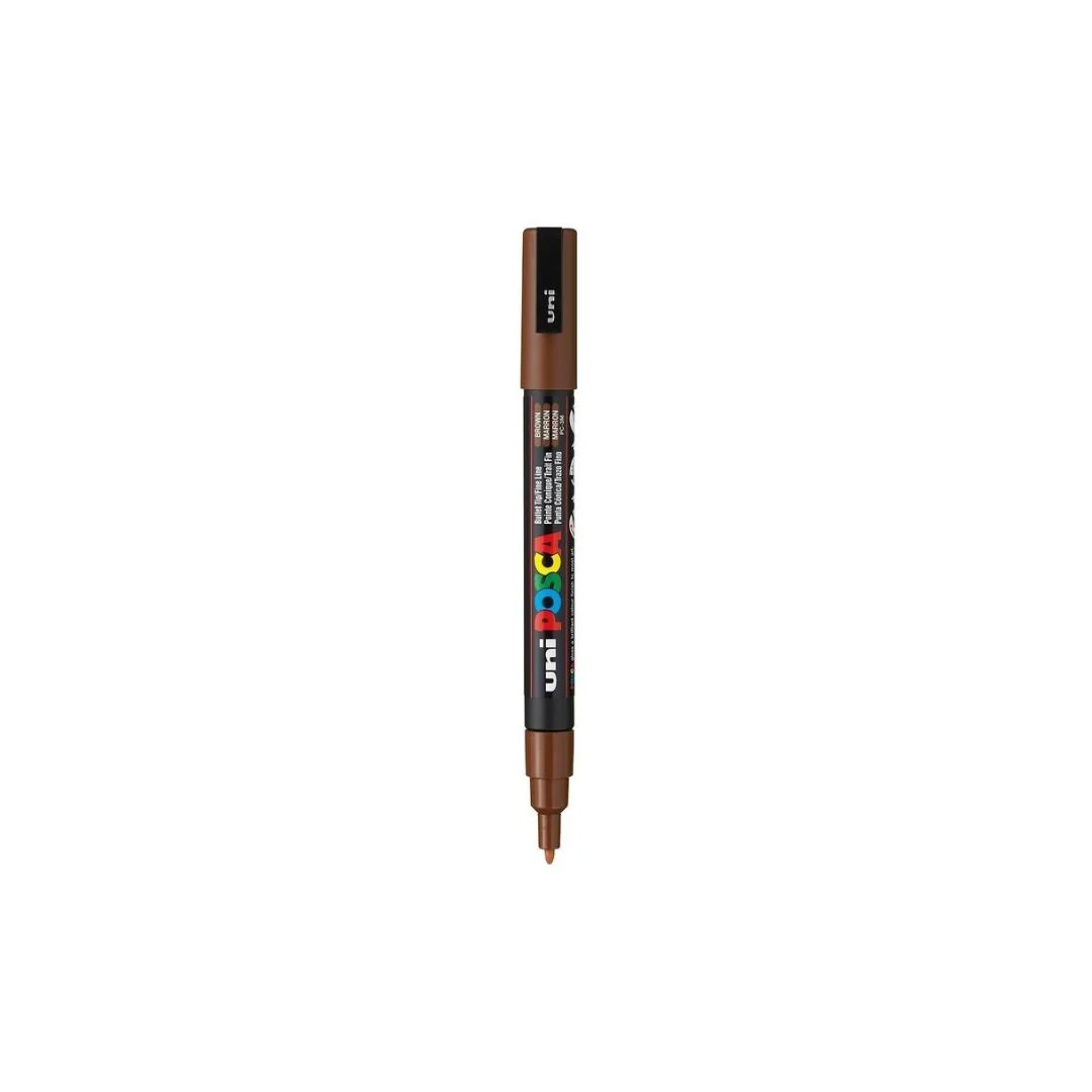 MARCADORES POSCA PTA. FINA MARRON