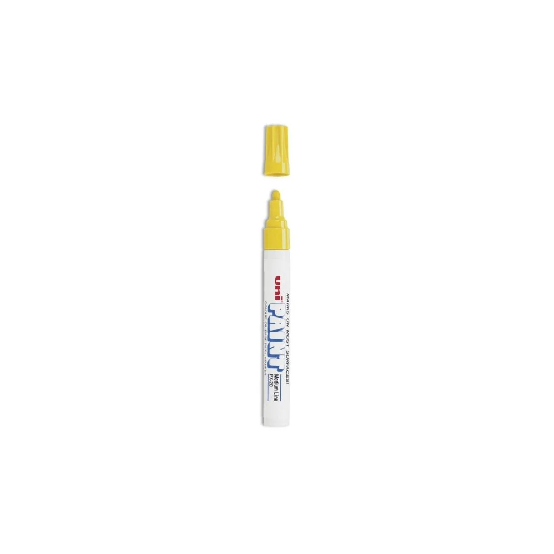 MARCADORES UNI-PAINT SHINY PTO. FINO MED. AMARILLO