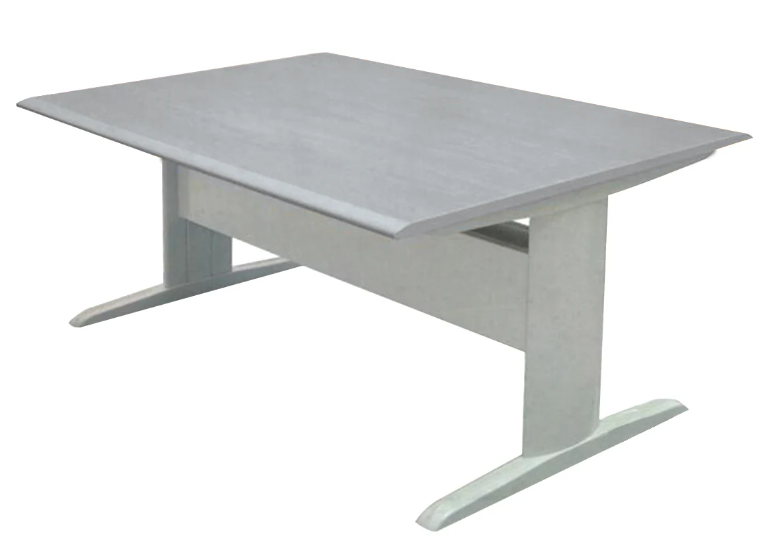 MESA P/REUNION INDIRA (28X72) GRIS C/TOPE MELAMINA