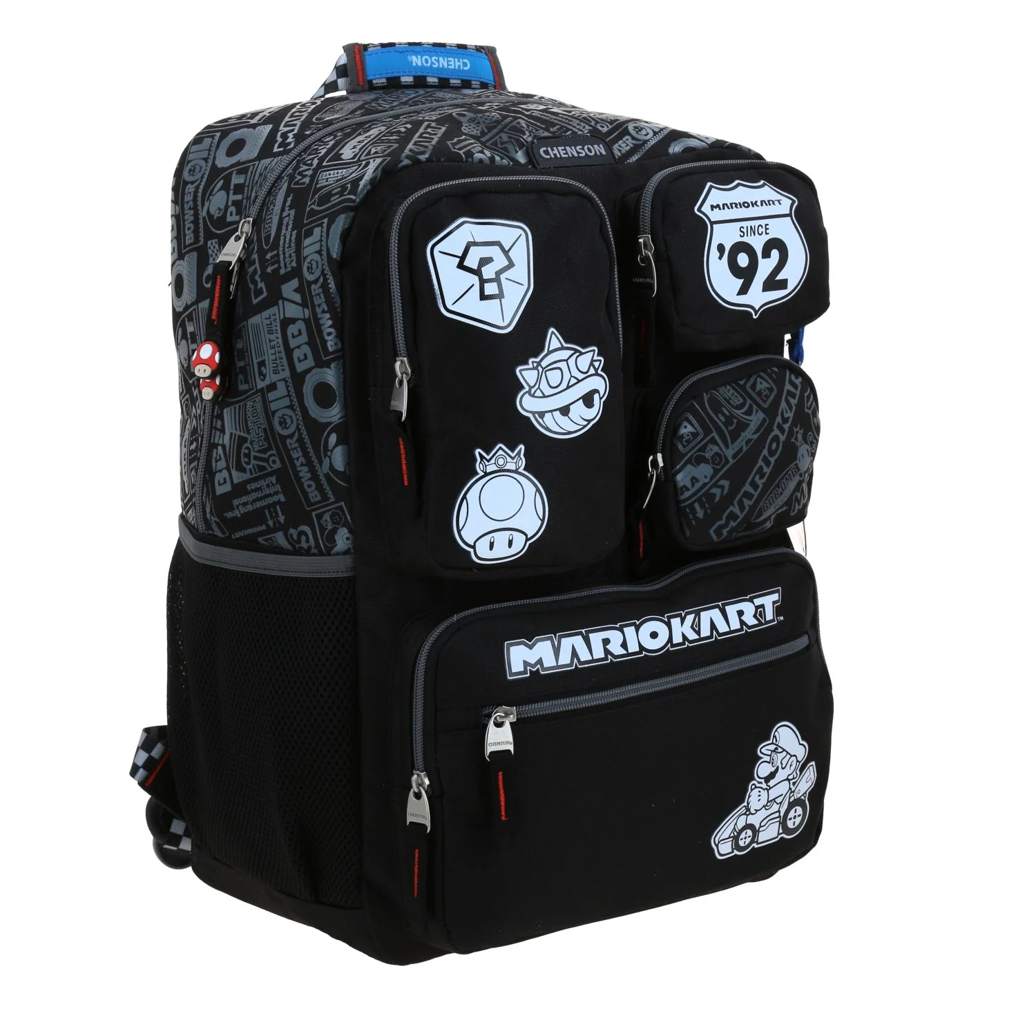 MOCHILA CHENSON EXTRA GDE. MARIO B. RACER NEGRO XXV - Image 2