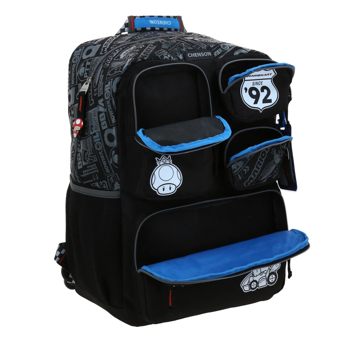 MOCHILA CHENSON EXTRA GDE. MARIO B. RACER NEGRO XXV - Image 4