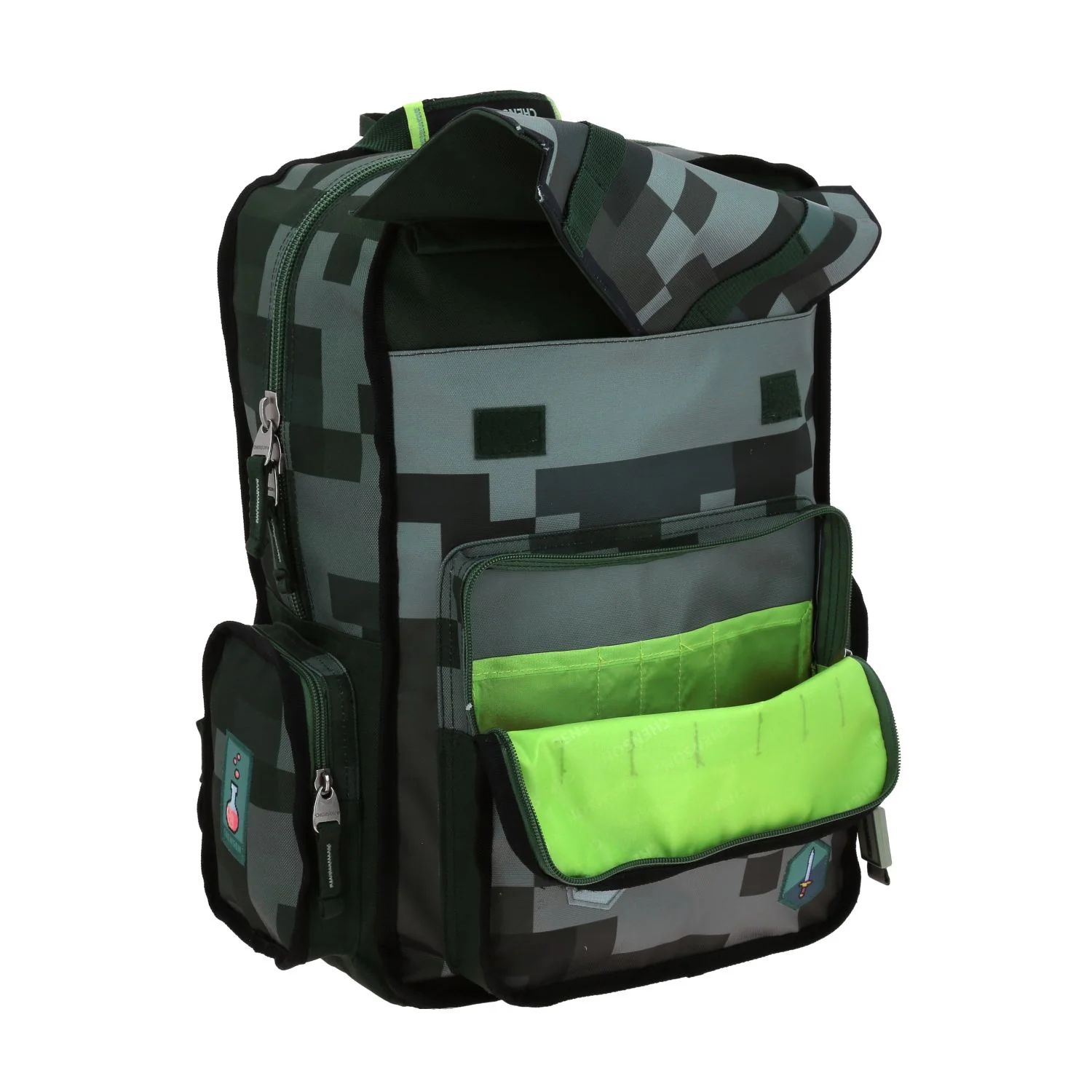 MOCHILA CHENSON ORIGINAL GRANDE PIXEL VERDE O. XXV - Image 7