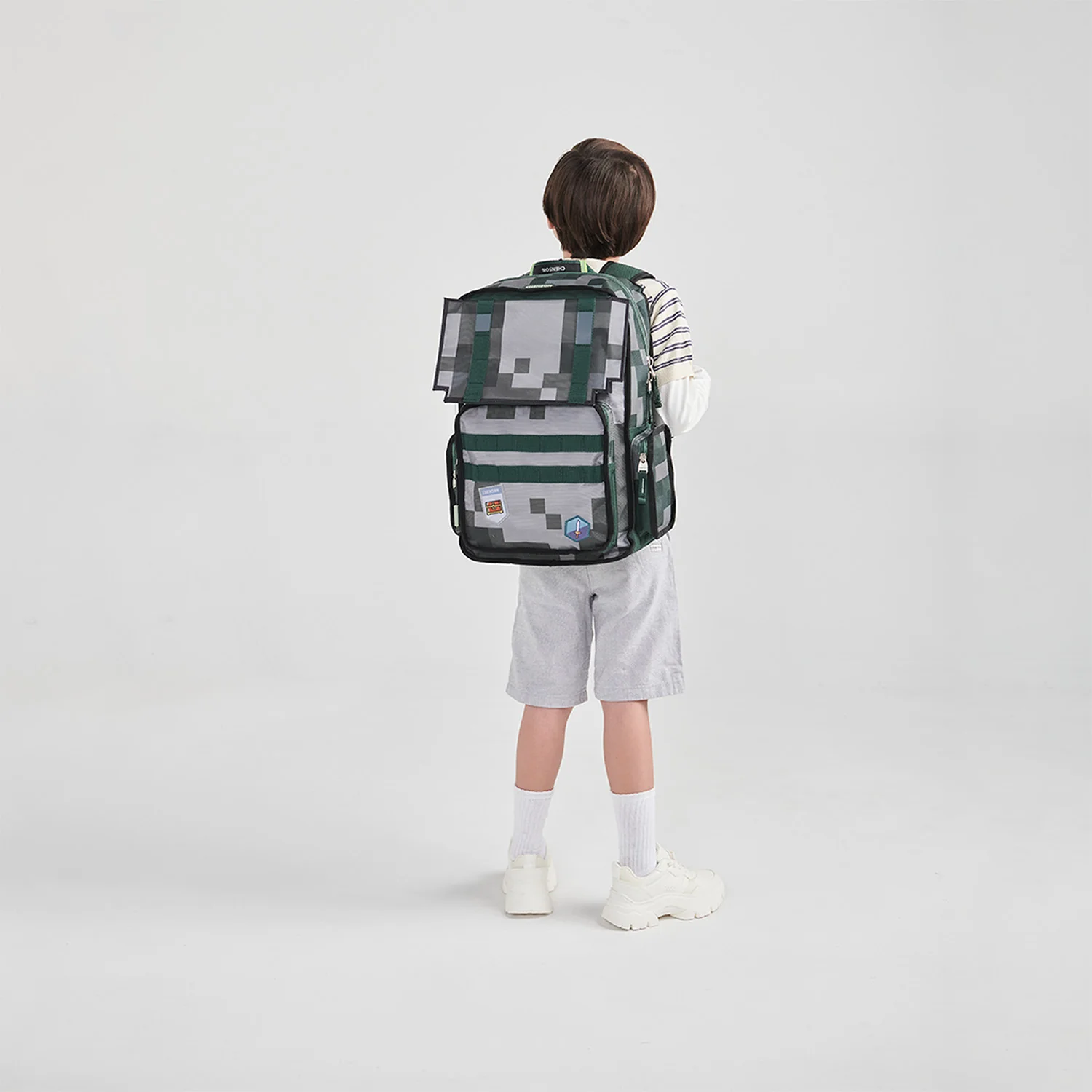 MOCHILA CHENSON ORIGINAL GRANDE PIXEL VERDE O. XXV - Image 8