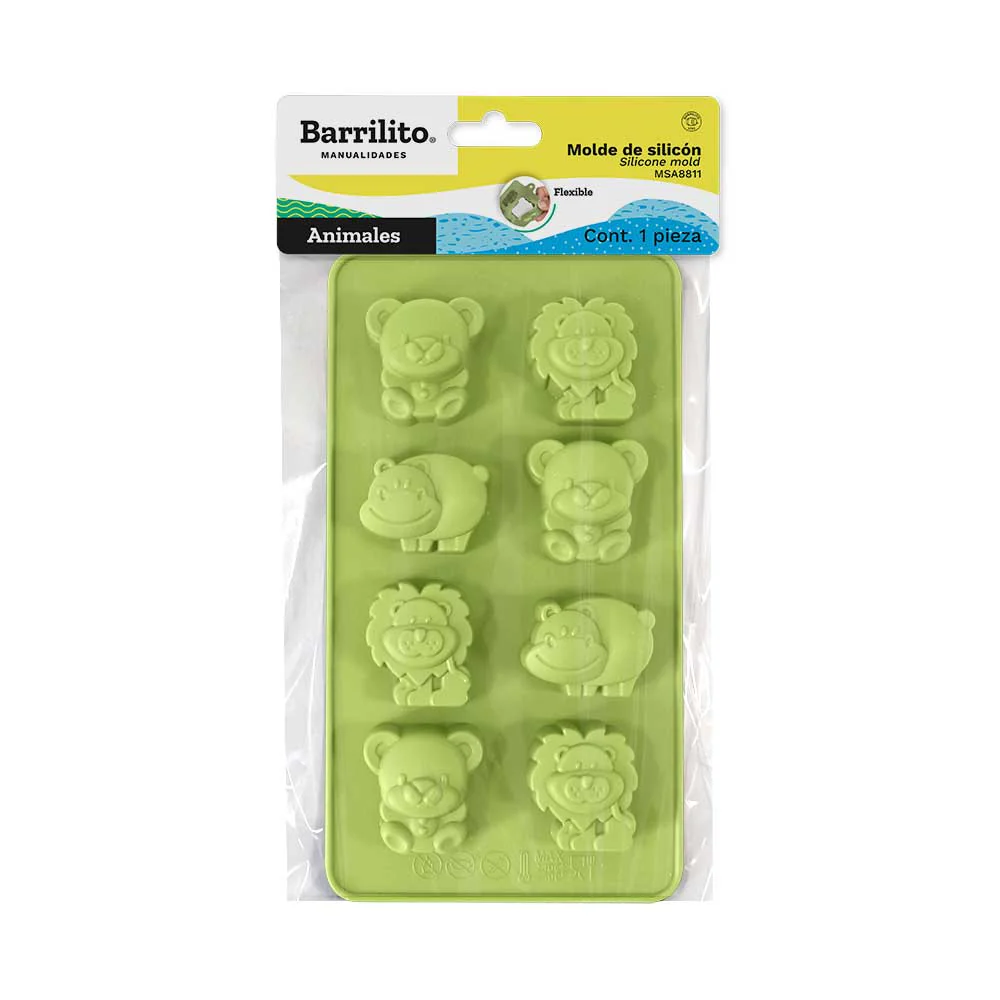 MOLDE FLEXIBLE DE SILICON ANIMALES