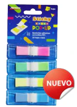 NOTAS ADHESIVAS BANDERITAS 4/1 PASTEL BLISTER