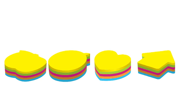 NOTAS ADHESIVAS C/DISEÑOS SURTIDOS CUBO NEON 250H