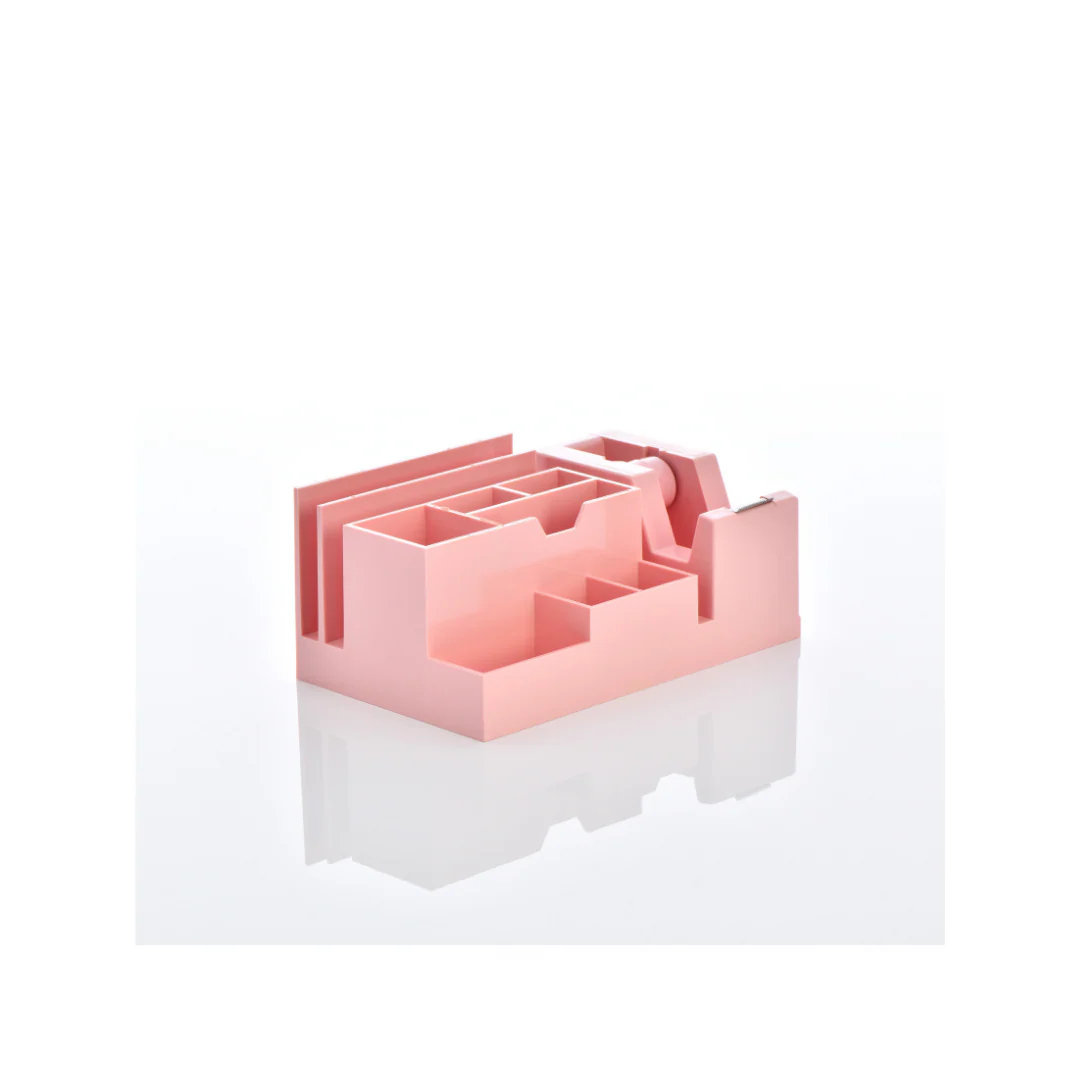 ORGANIZADOR PLASTICO P/ESCRIOTORIO ROSA PASTEL