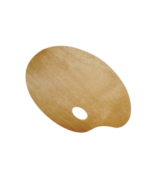 PALETA DE MADERA OVALADA (7.6 X 12)"  SHAPE A