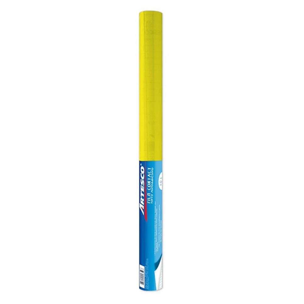 PAPEL ADHESIVO P/FORRAR 18" X 1.5MtS AMARILLO