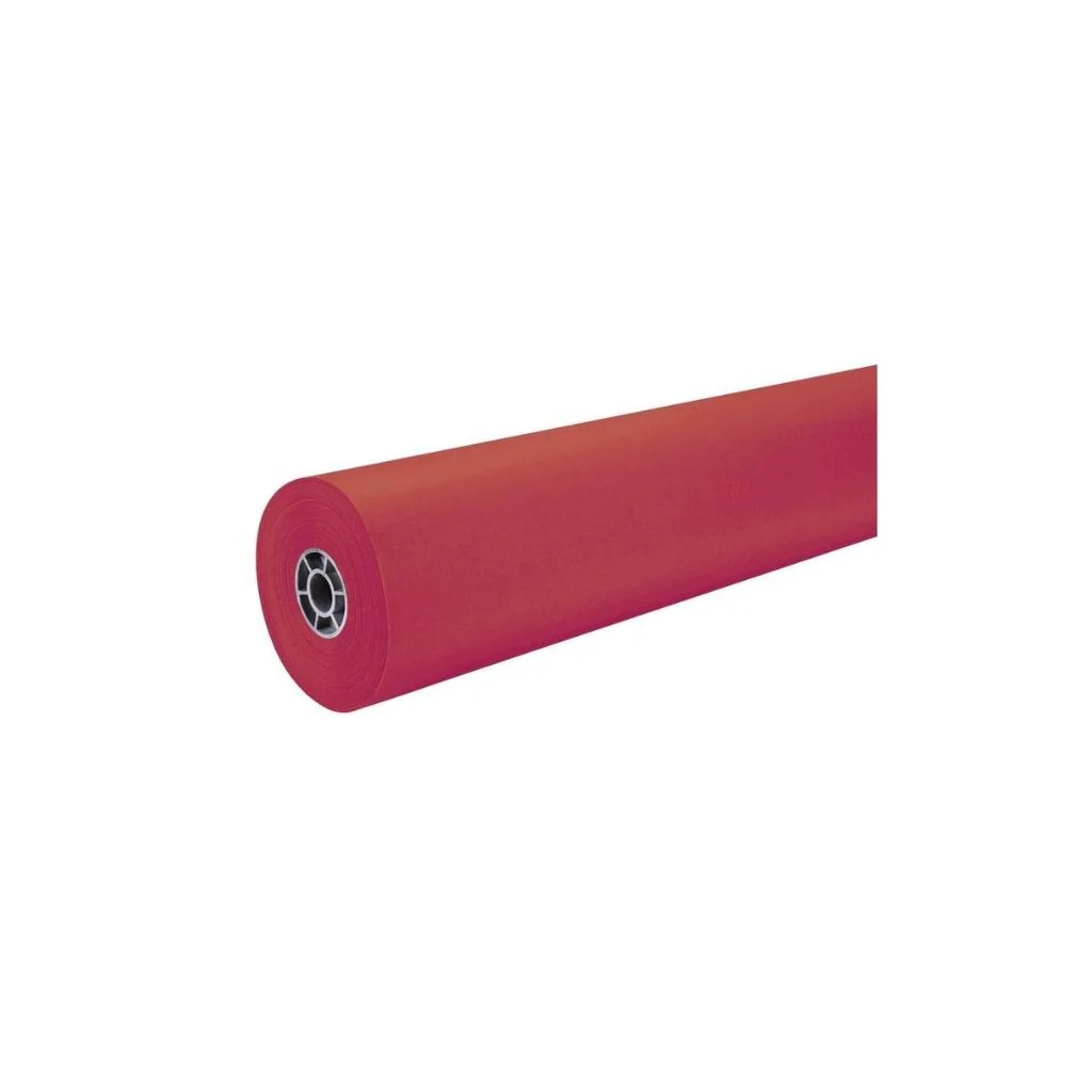 PAPEL MANILA EN YARDA (36 X  500ft) ROJO ESCARLET
