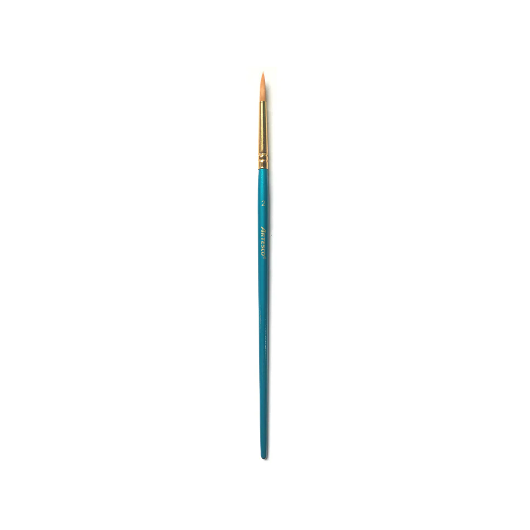 PINCELES NYLON SINTETICO REDONDO # 2 M.MADERA AZUL