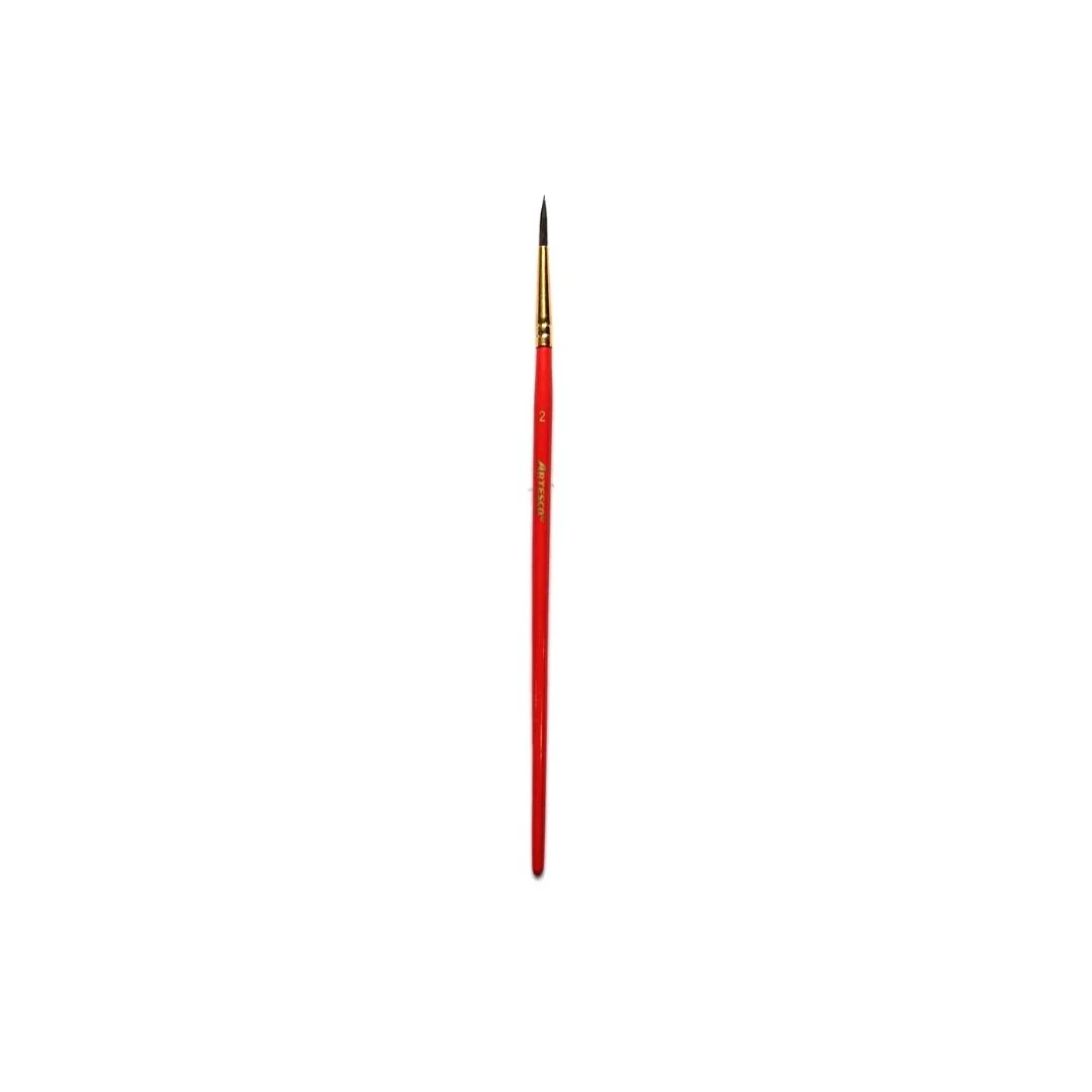 PINCELES PONY REDONDO #2 M.MADERA ROJA