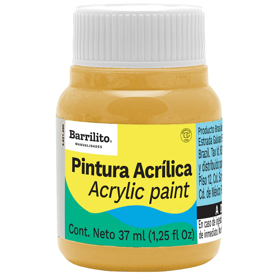 PINTURA ACRILICA 37 ML AMARILLO MEDIO