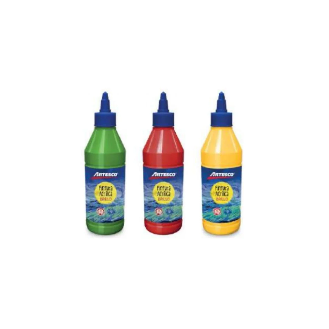 PINTURA ACRILICA BRILLANTE 250ML ROJO