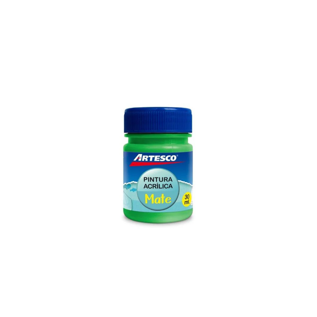 PINTURA ACRILICA MATE 30ML VERDE CLARO
