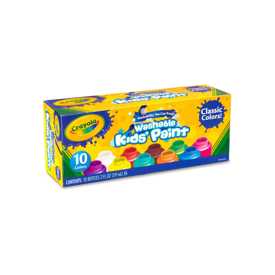 PINTURA P/NIÑOS LAVABLES 10/1 (crayola)