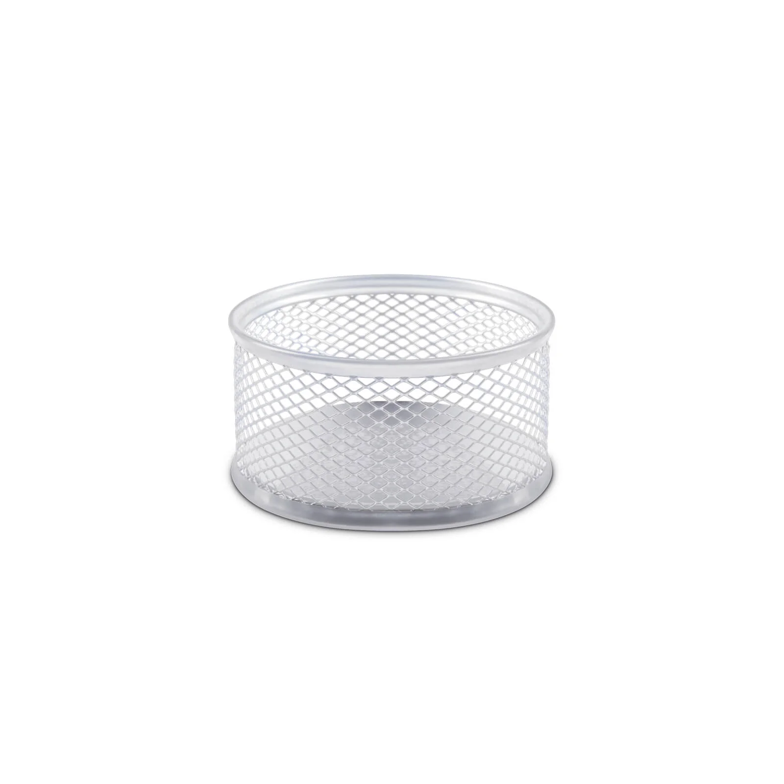 PORTACLIPS DE METAL REDONDO PLATA