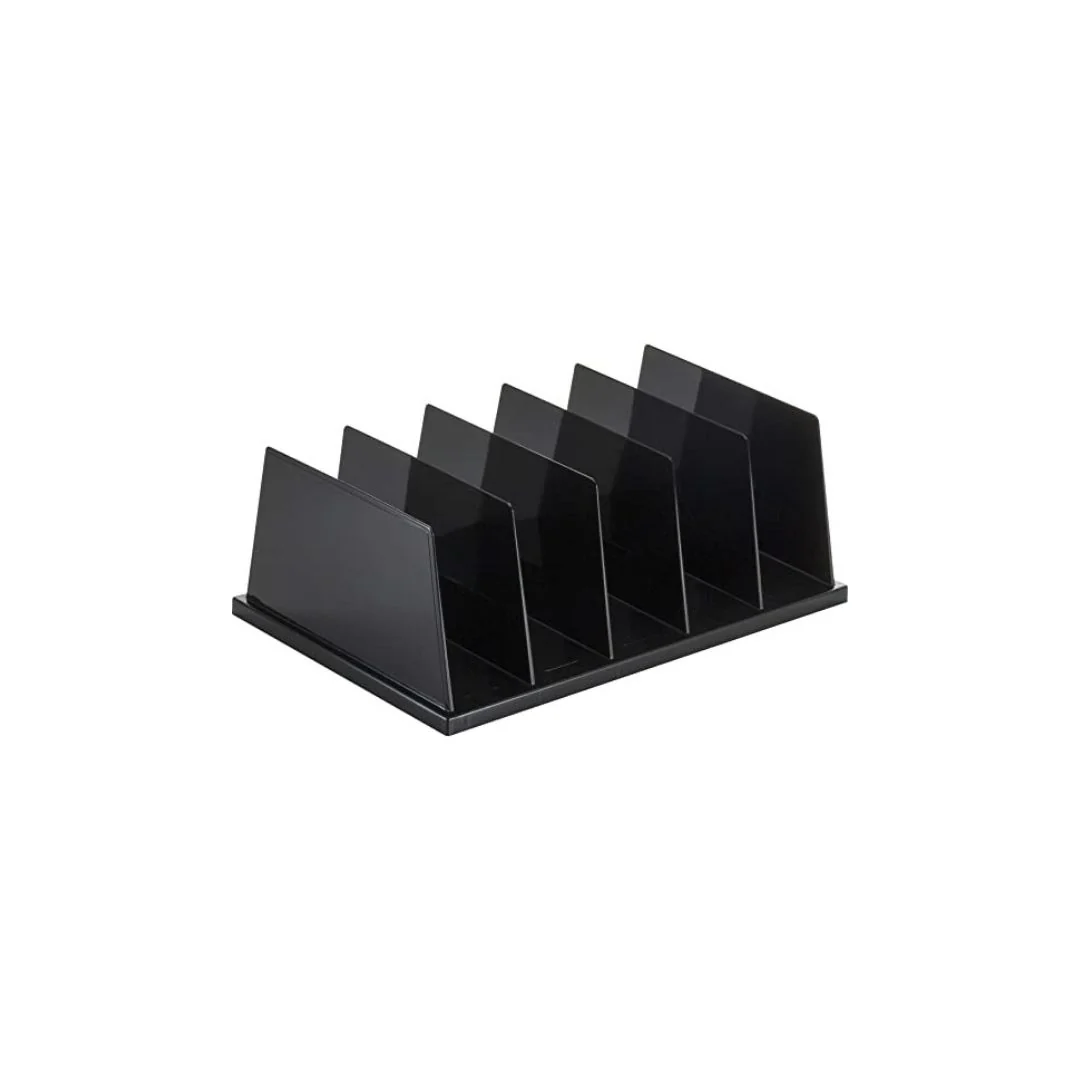 PORTAREVISTA PLASTICO P/ESCRITORIO NEGRO