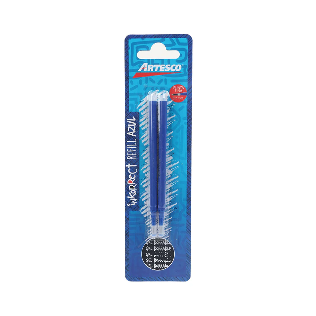 REPUESTOS P/BOLIGRAFOS  INKORRECT TINTA GEL AZUL