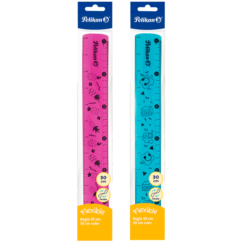 REGLAS PLASTICA 12"/30CMS FLEXIBLES