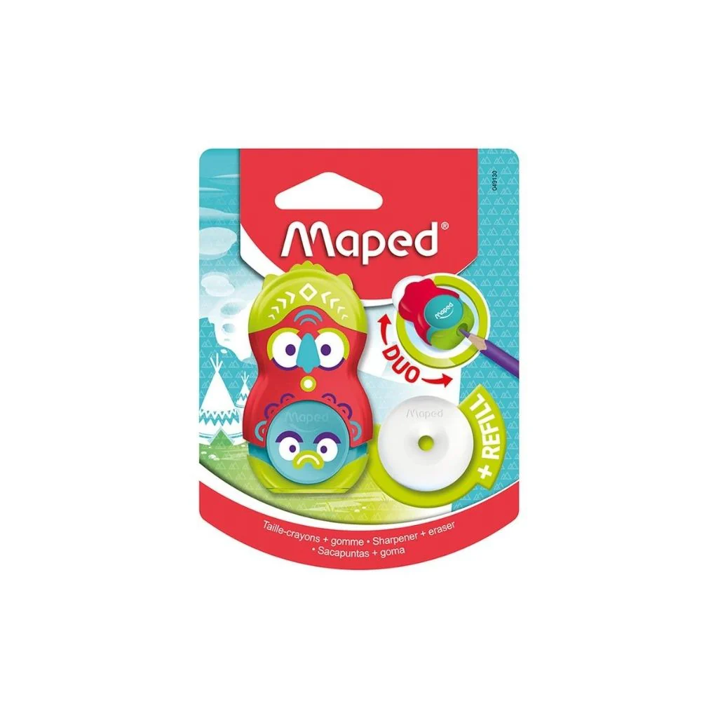 SACAPUNTAS C/GOMAS LOOPY FACNCY 10 BLISTER