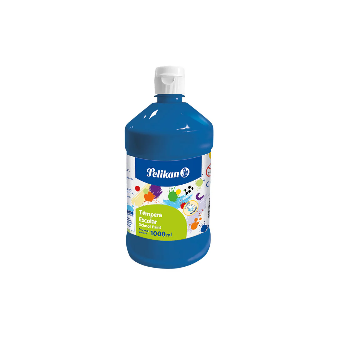 TEMPERA EN BOTELLA 1000ML AZUL CYAN 742/1000 NR.127