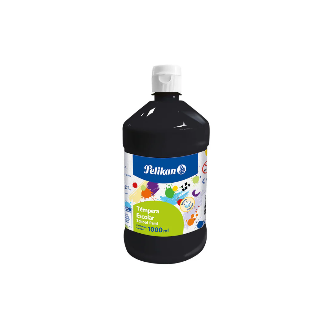 TEMPERA EN BOTELLA 1000ML NEGRO 742/1000 NR.11