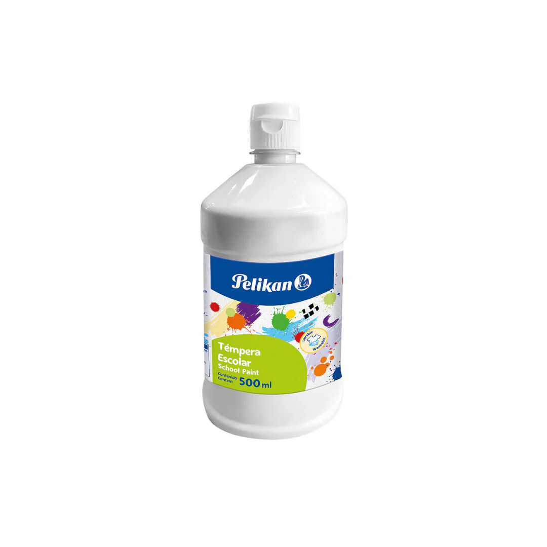 TEMPERA EN BOTELLA  500 ML BLANCO 742/500 NR.04