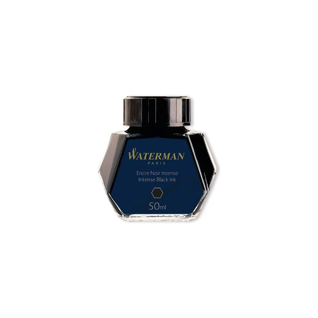 TINTA P/PLUMA FUENTE 50ml NEGRA (WATERMAN)