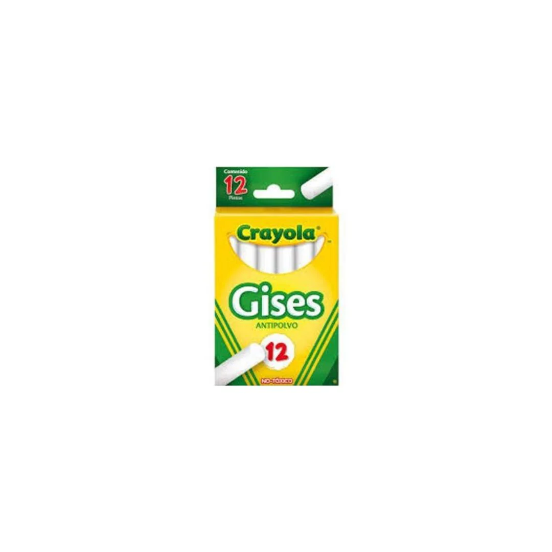 TIZAS BLANCAS 12/1 CRAYOLA (Antipolvo)