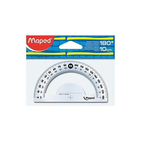TRANSPORTADOR SEMICIRCULAR 180° 10CM promocion